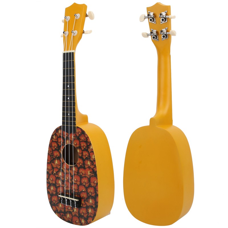 21in Ukulele with Carry Bag Tropical Fruit Pattern for Beginners