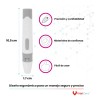 Kit Glucómetro 310 Vitalcare Con 50 Tiras + 100 Lancetas
