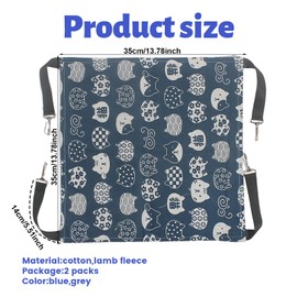 2 Pack Cat Hammock Bed, Rabbit Bed, Guinea Pig Hammock, Cat Radiator Bed, Soft and Comfortable, Easy to Install, Fits Small Animals, Measures 35×35CM/13.78×13.78INCH