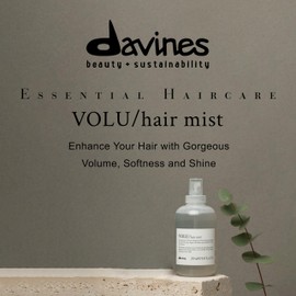 Davines VOLU Hair Mist, Leave-On Primer To Add Volume To Limp Hair, Add Weightless Softness and Shine, 8.45 Fl Oz