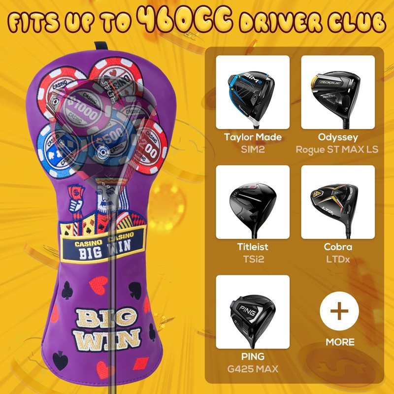 Golf Club Head covers for Driver 460CC DR #1 Elastic
