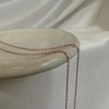 Rose Gold Dipped Sterling Silver Trace Chain 22 Inches