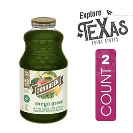 R.W. Knudsen 2-Pack Mega Green Fruit Juice 32 fl oz Glass Bottle + 1 Utility Freebie by Unique Outlet
