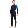 Men One Piece Swimsuit with Back Zipper Quick Dry Long