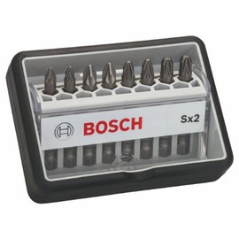 Bosch 2607002557 (2 607 002 557) 8-Piece Robust Line Screwdriver Bit Set Sx, Extra Hard Version 49 M