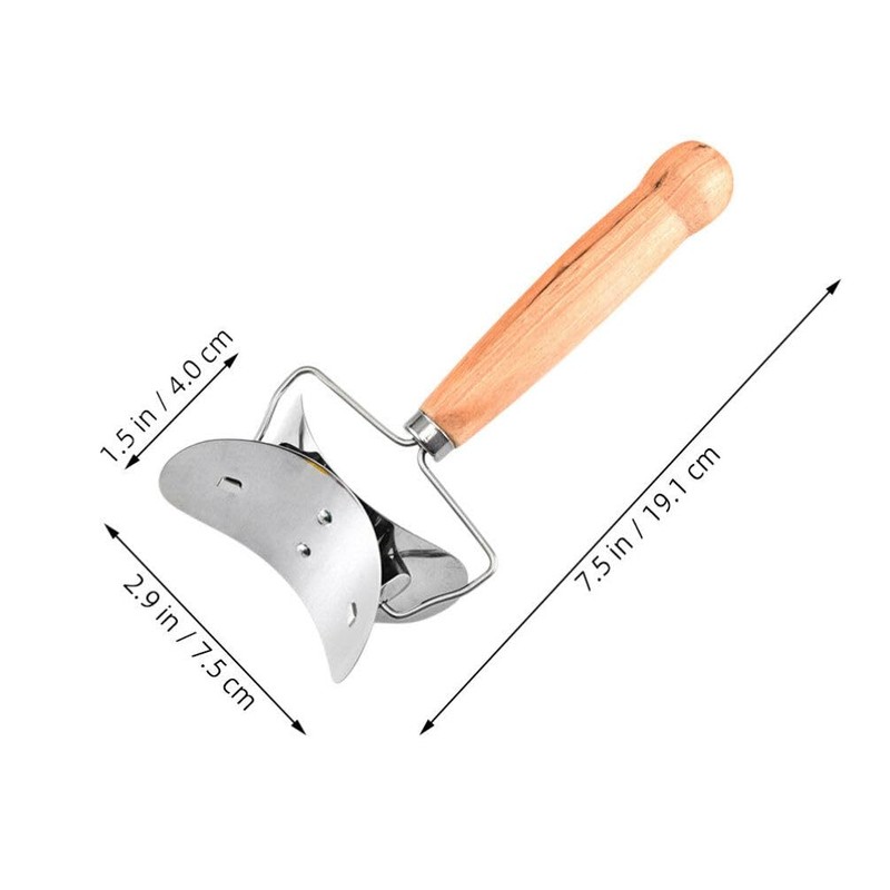 MAGICLULU Rolling Pastry Cutter Stainless Steel Dumpling Wrapper Ravioli Circle