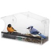 Large Premium Window Bird Feeder-3 Heavy Duty Strong Suction Cups