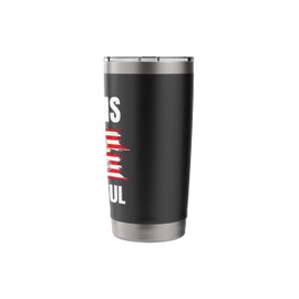 Bald Is Beautiful 4th of Bald Eagle American Flag USA Gift Stainless Steel Insulated Tumbler