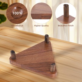 RICKMASK Wooden Ball Holder, Ball Holder, Basketball Holder, Made of High-Quality Walnut Wood Basketball Holder for Basketball, Football, Volleyball, Rugby Display