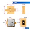 XFORT® Narrow Deadlocking Night Latch 40mm, Complete with Rim Cylinder