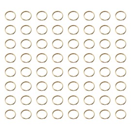 SOWAKA 200 Pcs Double Loops Split Rings Metal Small Jump Rings Connectors Loops for DIY Jewelry Making Key Chain Necklace Bracelets Earing Ornament (Gold, 12 mm)
