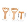 Outanaya 1 Set Deep Tissue Massage Roller Tool Natural Wood