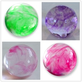 3600 Round Shape Super Absorbent Polymer Crystal Gel Balls with Color Marble Veins Inside - Sensory Fun and Deco