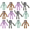 Curious Minds Busy Bags 12 Tiny Bendable Sloth Figurines -