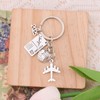 Guqqeuc Airplane Travel Gifts for Best Friend Travel Keyring Gift