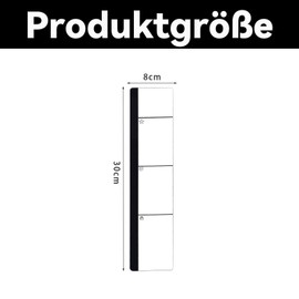 VZU 2 Pieces Monitor Memo Board Computer Accessories, Acrylic Memo Board for Computer Monitor, Sticky Note Holder, Creative Message Board, Side Panel for Computer Monitor, Office and Home Organiser