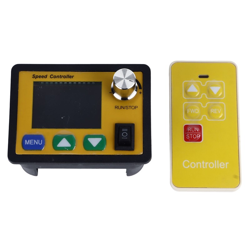 DC Motor Speed Regulator CW CCW LCD Display Button Knob