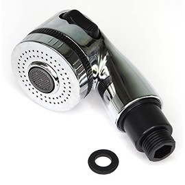 Lomansa Shampoo Bowl Sprayer Head - Silver Head with Black Ring
