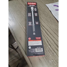 ICON New ICON 3/8" Drive Professional 14" Flex Head 90 Tooth Ratchet Chrome R2LF