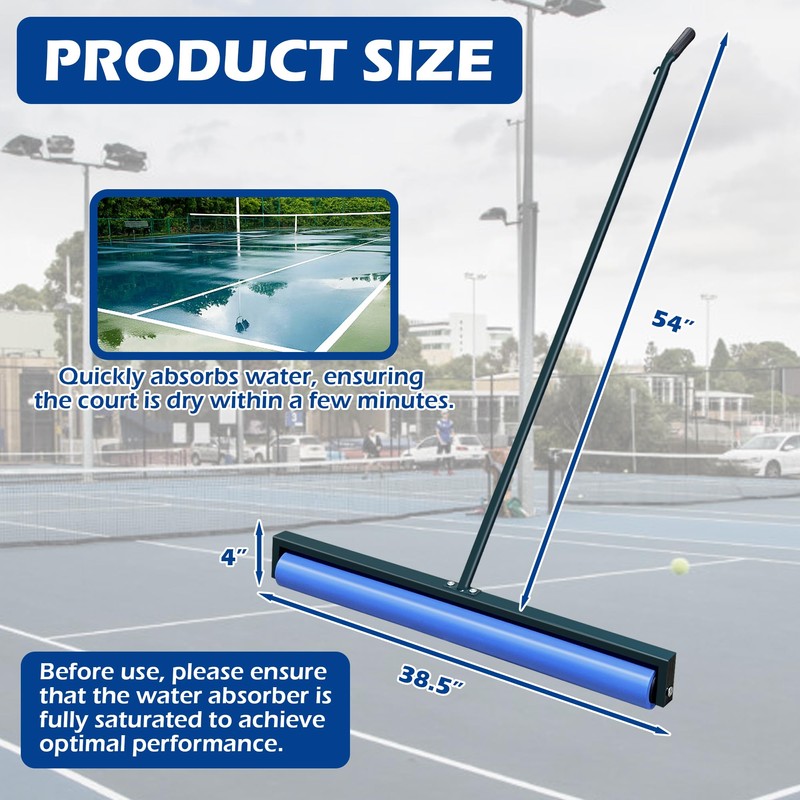 Tennis Court Squeegee, Lightweight Quick Clearing Tools for Tennis Basketball