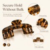 2 Pack Large Hat Hair Clips for Women, Acetate Claw