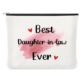 iMEYDNGF Makeup Bag Gift for Daughter-in-Law Women's Birthday Mother's Day Gifts Daughter in Law Gift Idea for Christmas New Year Portable Cosmetic Bag Makeup Pouch Travel Toiletry Bag Organizer