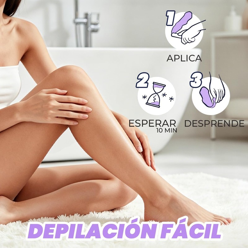 ULTRAMO Cera para Depilar - Lavanda Cera Epiladora Suave