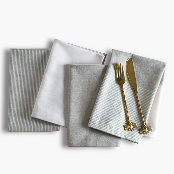 Ramanta Home Cloth Napkins Set of 4 18x18 Inches -