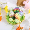 BOFUNX Styrofoam Eggs Craft Set, 24 Easter Eggs for Hanging