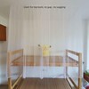 Lightolife Self-Adhesive Mesh Bunk Bed Curtains Netting Canopy for Full