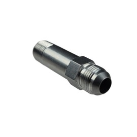 Straight -10AN Flare Male to 1/2"NPT Pipe Turbo Drain Adapter Fitting 10 an Bare Aluminum, AN816-10-08XL