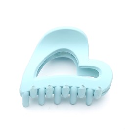 Small Blue Matte Heart Strong Hair Clip Hair Clip Hair Clip Hair Accessory Women's Simple Cute Korean (2nd Blue)