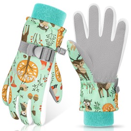 CYCLESPEED Kids Ski Gloves Waterproof Winter Gloves Warm Kids Snow Gloves Windproof kids gloves winter for Boys Girls Unisex 4-12 Years kids gloves for Snowboarding, Skiing