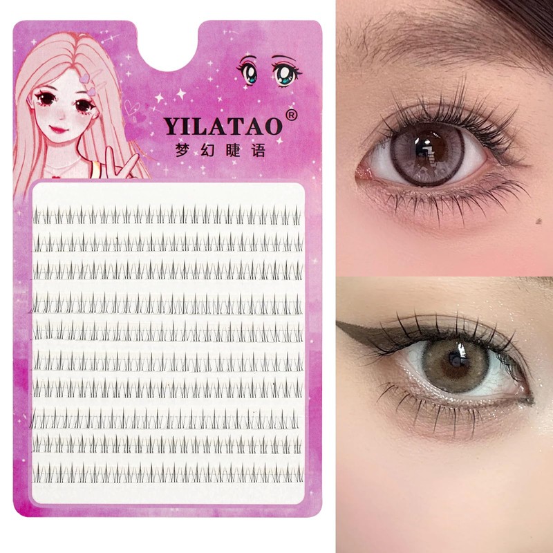 10 Rows Large Capacity False Eyelashes, Lower Eyelashes, Small Flame