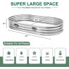 Land Guard Galvanized Raised Garden Beds Outdoor with 2 Magnetic