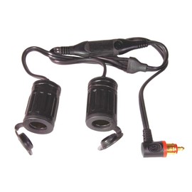 TECMATE Optimate Cable O-36, Y-Splitter, Bike 90° Plug, 2 x AUTO Socket