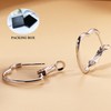 ZELORES 925 Sterling Silver CZ Heart Hoop Earrings for Women