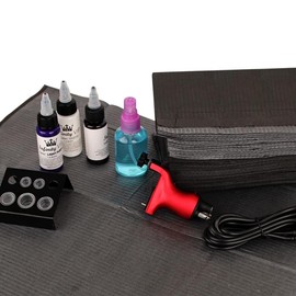 Dental Bibs Disposable Tattoo Bibs 50PCS 3 Ply Waterproof Table Covers Supplies Accessories 45 x 33cm (50, Black)