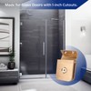 Glass Shower Door Hinges, Brushed Nickel Finish Mini Hinge Glass