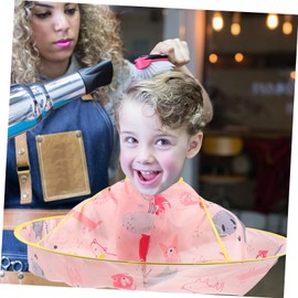 BIUDECO 1pc Boy Girl Hair Cutting Cape Lightweight Hair Catcher for Easy Salon Use Practical Barber Bib for Boys and Girls and Cutting