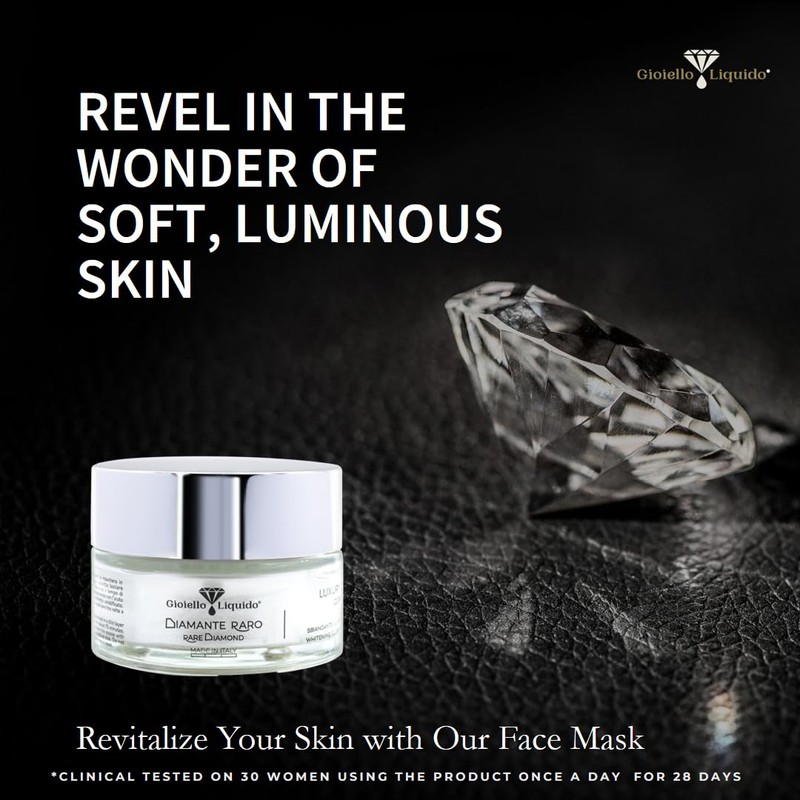 Luxury Diamond Glow Mask, aufhellende Gel-Maske mit Aloe Vera, zum