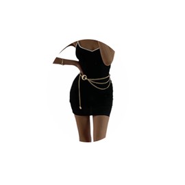 Eyraevor Chain Belts for Women Fashion Plus Size Waist Chain Belt Gold Silver Sun Moon Waist Belt Chain for Dress