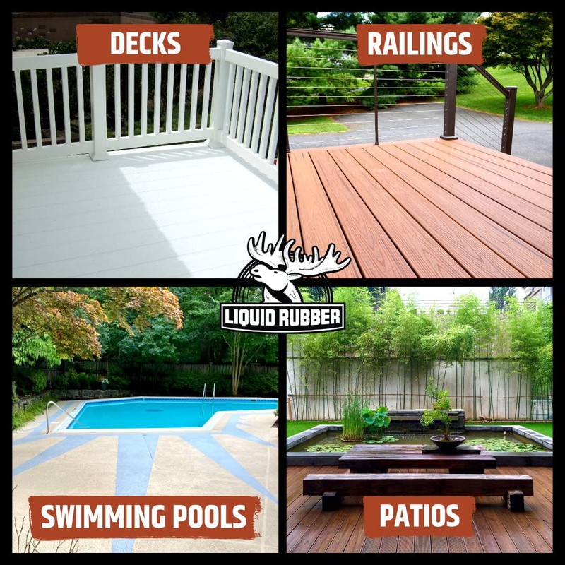 Liquid Rubber Cool Foot Deck Coating - Solar Protection Paint,