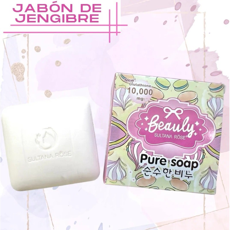 Jabon De Jengibre Aclarante Antiedad Limpieza Profunda 90gr