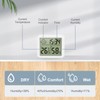 Ankilo Digital Thermometer Hygrometer with Clock, Indoor Portable Large Screen