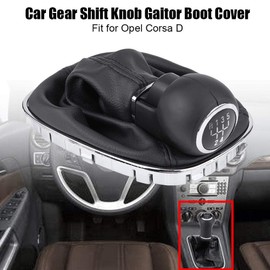 EVGATSAUTO 5 Speed Gear Knob Gaiter Boot Cover Kit Suitable for Corsa D Shifter Boot Cover Replacement 009140093 19276456