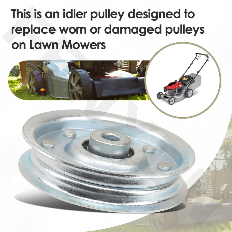 FENXDN Idler Pulley B527 (OD-3.25", ID-3/8) for Sw-isher Lawn Mower