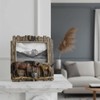 Comfy Hour 7.48" x 7.75" Double Horse Figurine Photo Frame,