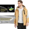 Arasiyama Men's Lightweight Waterproof Rain Jacket Windproof Raincoat with Hood