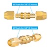 Breezliy 2PCS Soild Brass Air Reusable Hose Splicer for 3/8-Inch
